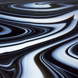 Oceanside Opal Art - Licorice Swirl - 96 COE