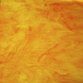Luna - Yellow Orange  & Orange Cathedral Streaky