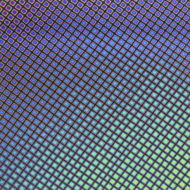 Rainbow Squares 2 on Black - Oceanside 96 Dichroic