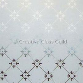 Etched Glass - Fleur