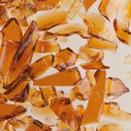 Medium Amber Frit - Transparent  COE96