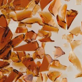 Dark Amber Frit - Transparent  COE96
