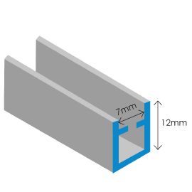 Zinc Came 12mm (1/2") U Section (per length - collection only)
