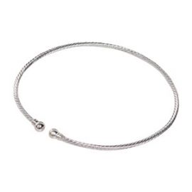 Silver Plated Spiral Choker Neckwire