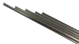 Cascade 3mm (1/8") Flat U Zinc - Strip (per length - collection only)