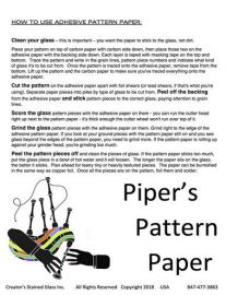 Pipers pattern paper back page