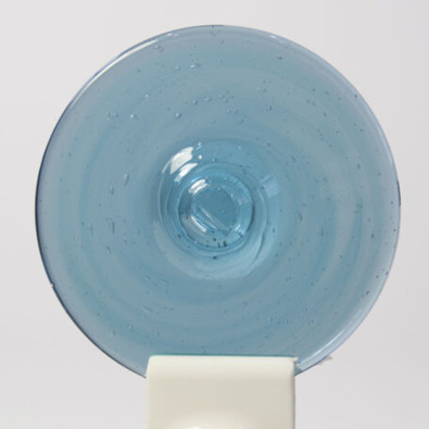 Handblown Roundels - Copper Blue