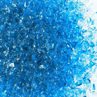 Topaz Blue Frit - Transparent  COE96