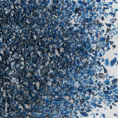Aventurine Blue Frit - Transparent  COE96