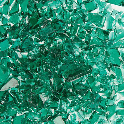 Teal Green Frit - Transparent  COE96