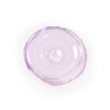 Pressed Glass Roundels - Selenium Pink