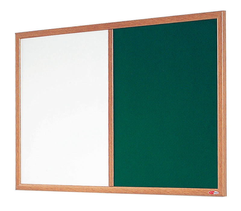 An image of Eco-Friendly Dual Noticeboard & Whiteboard - Whiteboards