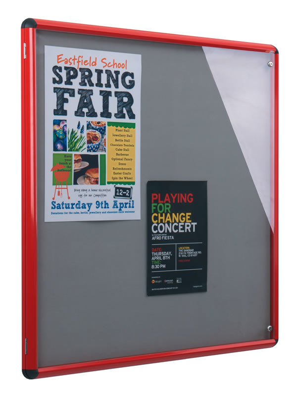 An image of Shield Slimline Tamperproof Noticeboards - Lockable Noticeboards