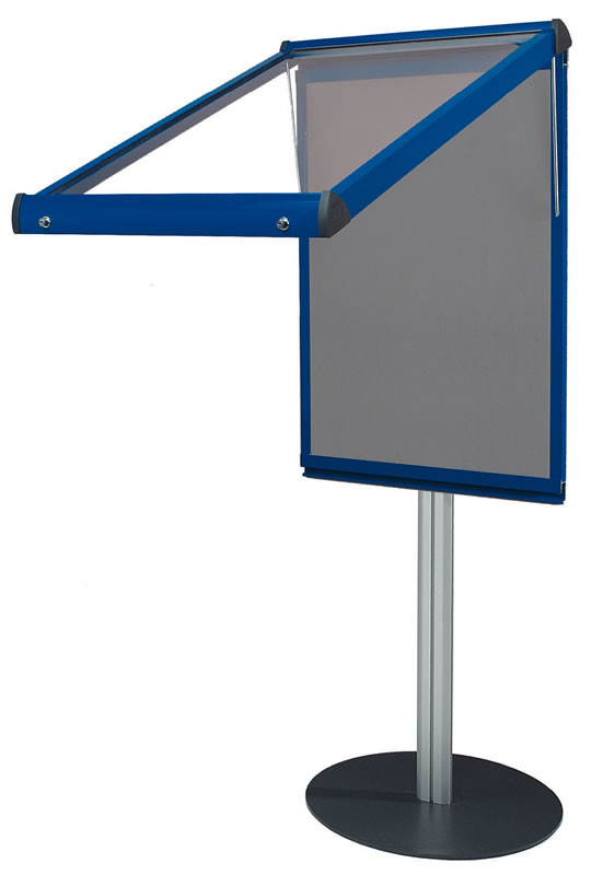 An image of Shield Freestanding Deluxe Lockable Noticeboards - Lockable Notice...