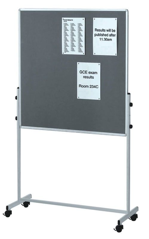 An image of Saturn Mobile Combi Noticeboard and Whiteboard - Whiteboards