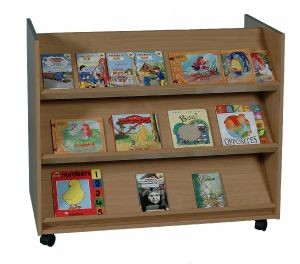 An image of Mobile Book Storage Trolley - Lunch Trolleys for Schools