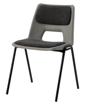 An image of PP1 Poly Chair with Seat & Back Pad - Plastic Chairs for Schoo...