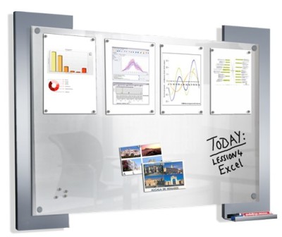 Magnetic Glass Write On Information Board | Edu-Quip