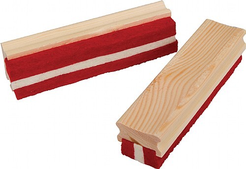 An image of Large Wood Felt Chalk Dusters - Blackboards