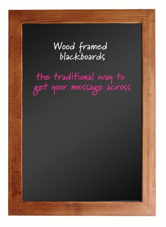 An image of Wooden Framed Blackboards - Blackboards