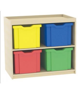 An image of Cube Double Column - Jumbo Storage Trays for Schools