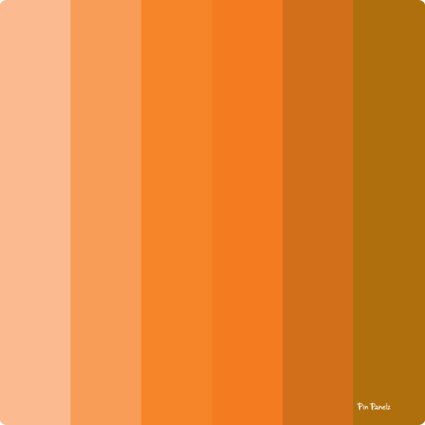 An image of Pin Panelz Shades of Orange - Shaped Noticeboards