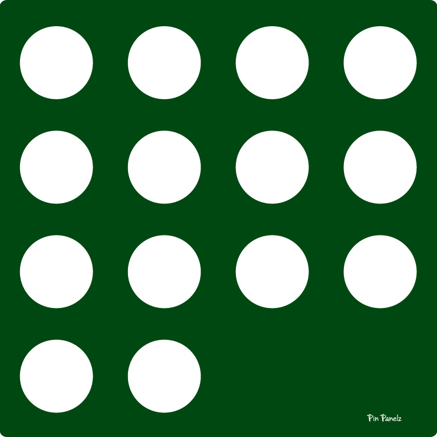 An image of Pin Panelz Green Circles - Shaped Noticeboards