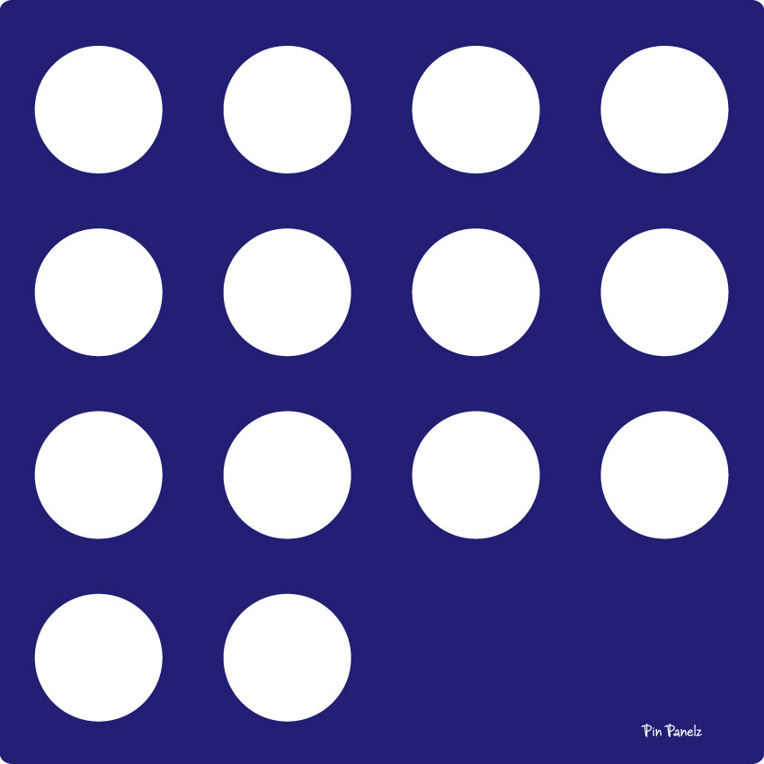 An image of Pin Panelz Blue Circles - Shaped Noticeboards