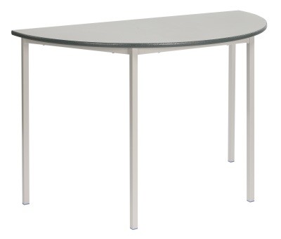 An image of MS Half Moon Welded Classroom Table - Fully Welded Tables