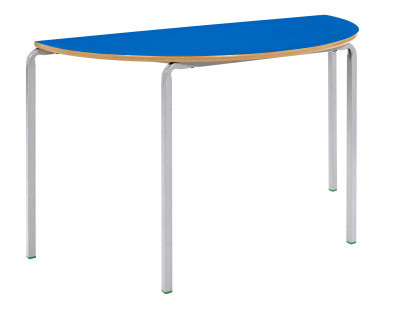 An image of MS Crush Bent Stackable Half Moon Classroom Table - Crush Bent Tab...