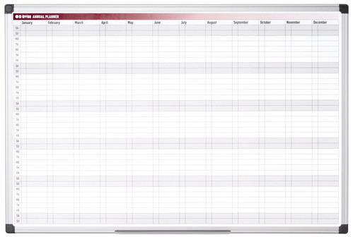 An image of Bio 52 Week Annual Planner - Printed Whiteboards