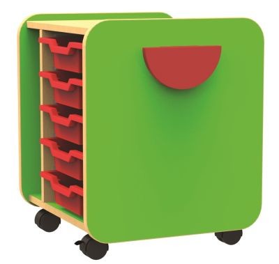 An image of Funky Single Pull Out Tray Storage - Shallow Storage Trays for Sch...