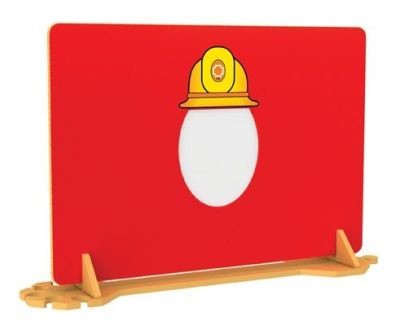 An image of Fireman Hat Mirror Divider - Room Dividers & Panels