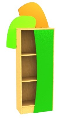 An image of Tall Leaf Bookcase with Door - Novelty Book Storage