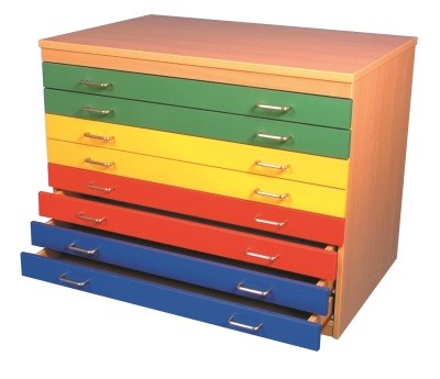 An image of Kielder Multicoloured Plan Chest