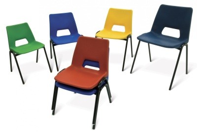 An image of PP1 Poly Chairs - Minimum order of 10 - Plastic Chairs for Schools