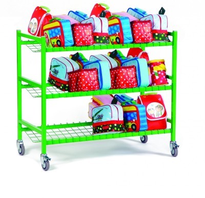 An image of Large Metal Framed Lunchbox Trolley