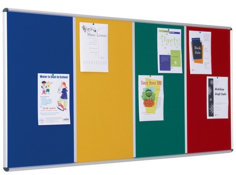 An image of Shield Multibank Flame Resistant Noticeboards - Fire Retardant Not...