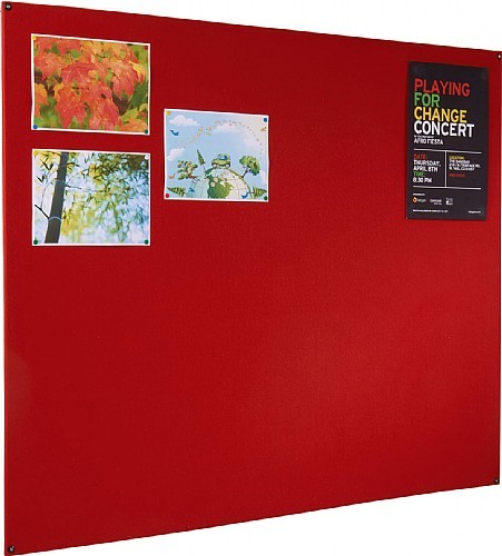 An image of Firecover Unframed Wrapped Noticeboard - Fire Retardant Noticeboar...