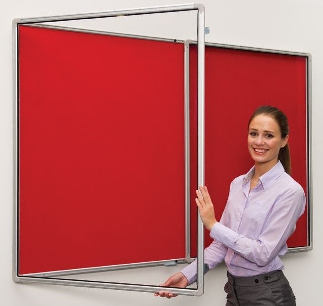 An image of Flameshield Tamperproof Corridor Noticeboard - Fire Retardant Noti...