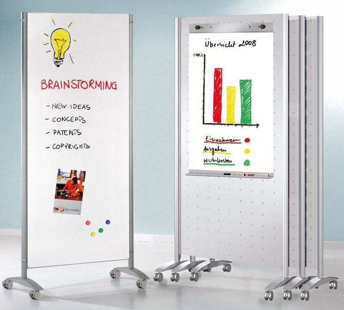 An image of Metropole Mobile Magnetic Whiteboard - Whiteboards