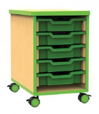 An image of Edge Style Single Tray Units - Shallow Storage Trays for Schools