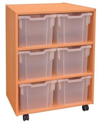 An image of Extra Deep Tray Storage Unit - Deep Storage Trays for Schools