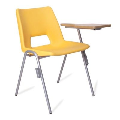 An image of PP1 Poly Chair with Writing Tablet - Plastic Chairs for Schools