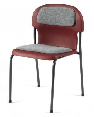 An image of Chair 2000 with Seat and Back Pad - Plastic Chairs for Schools