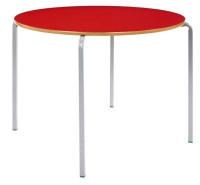 An image of MS Crush Bent Circular School Tables - Crush Bent Tables