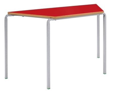 An image of MS Crush Bent Trapezoidal Classroom Table - Crush Bent Tables