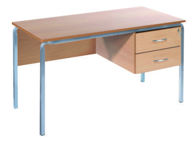 An image of MS Teachers Desk Crush Bent Frame - Crush Bent Tables