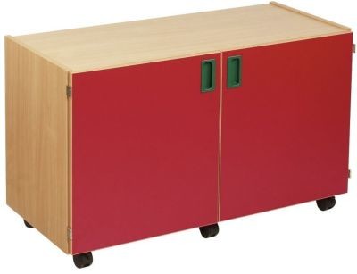 An image of Smartie 18 Mobile Classroom Cupboard - Coloured Storage