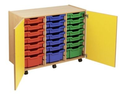 An image of Smartie 24 Mobile Classroom Storage - Coloured Storage